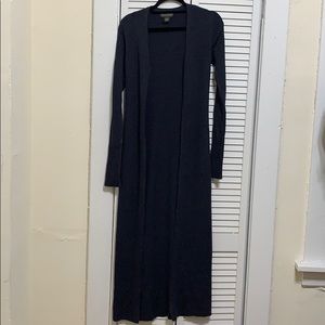Banana Republic Long Navy Blue Cardigan